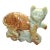 Antique Jade Green Onyx Buddhist Cat Sculpture Maneki-Neko For Sale