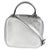 Gucci Silver Metallic Sakai Be Green Calfskin Diagonal Stitched Blondie Top Hand For Sale - Image 4 of 9