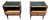 Mid 20th Century American of Martinsville Walnut Nightstands/End Tables MCM, Pair For Sale