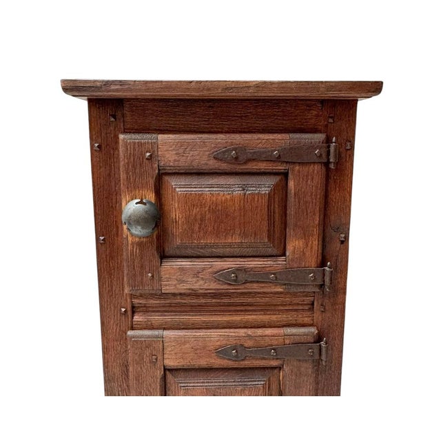 Brown Rustic Wabi Sabi Cupboard, 1970s For Sale - Image 8 of 11