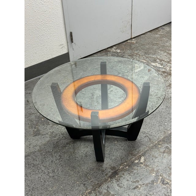 Bassett Furniture Bassett Mirror Company Elation Round Coffee Table For Sale - Image 4 of 12