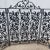 Hollywood Regency Iron Grapevine Fireplace Screen For Sale - Image 3 of 13