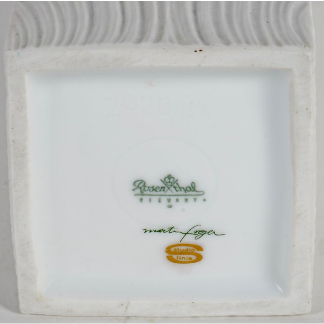 1960s Vintage Porcelain Biscuit Vase by Martin Freyer for Rosenthal For Sale - Image 5 of 5