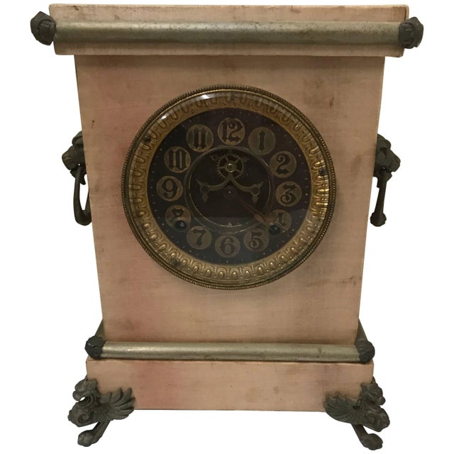 Late 19th Century Ansonia Mantel Clock With Satin Finish For Sale - Image 10 of 10