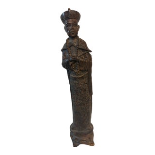 Vintage Qing Dynasty Court Official Sculpture For Sale