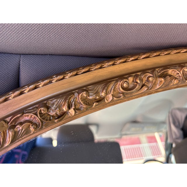 Victorian Vintage j.a. Olson Gold Gilt Wall Mirror (40w X 22h) - Hollywood Regency" For Sale - Image 3 of 6