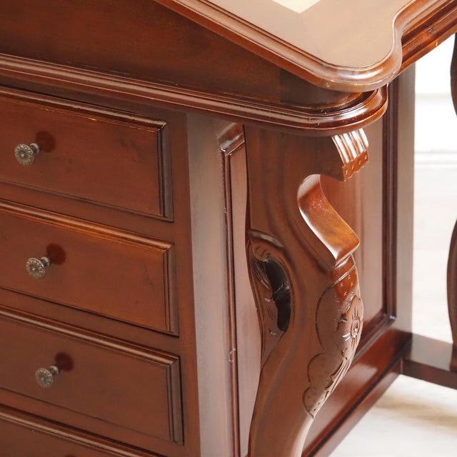Victorian Davenport Wooden Secretaire, 1800s For Sale - Image 16 of 18