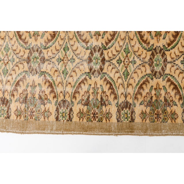 Oushak Anatolian Vintage Carpet For Sale - Image 6 of 9