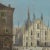 Duomo of Milan with Peasants, Oil Painting, 18th Century, Framed For Sale - Image 3 of 5