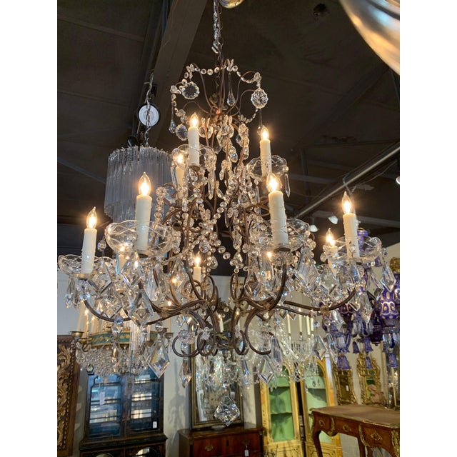 Italian Beaded Crystal Chandelier with 8 Light Chairish