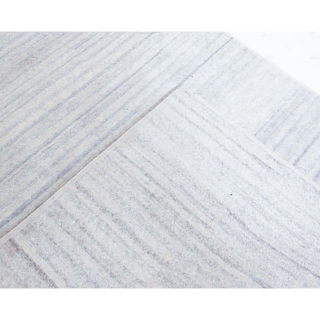Textile Modern Hand-Knotted Solid Runner by Doris Leslie Blau For Sale - Image 7 of 7