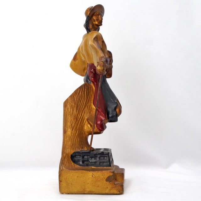 Figurative Large Pirate Armor Bronze 10 ½ in Tall Bookend Circa 1928 For Sale - Image 3 of 8