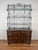 2000 - 2009 Maitland Smith Neoclassical Leather Wrapped Base Ornate Ironwork Baker’s Rack For Sale - Image 5 of 12