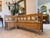 Farmhouse Corner Bench with Storage Function in Natural Wood For Sale - Image 3 of 15