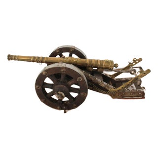 Bronze Cased Model of Colubrina Da Fortezza Cannon For Sale