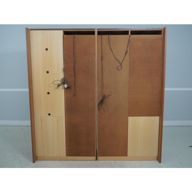 Danish Modern Style Glass Door China Wall Cabinet For Sale - Image 11 of 12
