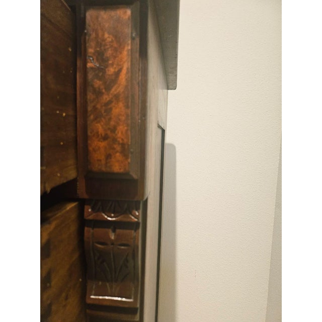 Late Victorian Eastlake Walnut Dresser/Chest of Drawers/Hutch (C1880–1890) For Sale - Image 9 of 16