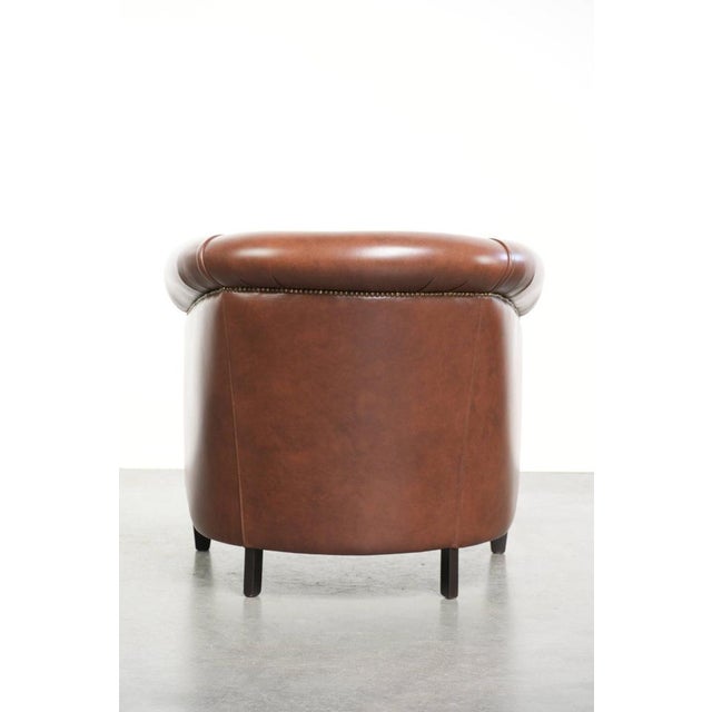 Club Chair in Cowhide Leather For Sale - Image 4 of 13
