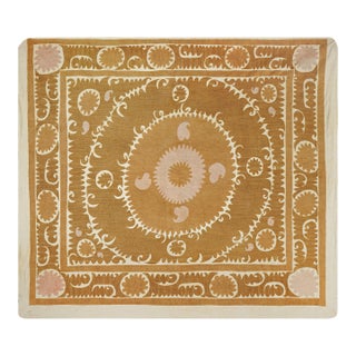 Suzani Table Cover - Tribal Embroidery Wall Decor For Sale