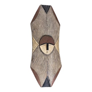 Large Vintage African Bamileke Tribe Shield Cameroon 44.25" H For Sale