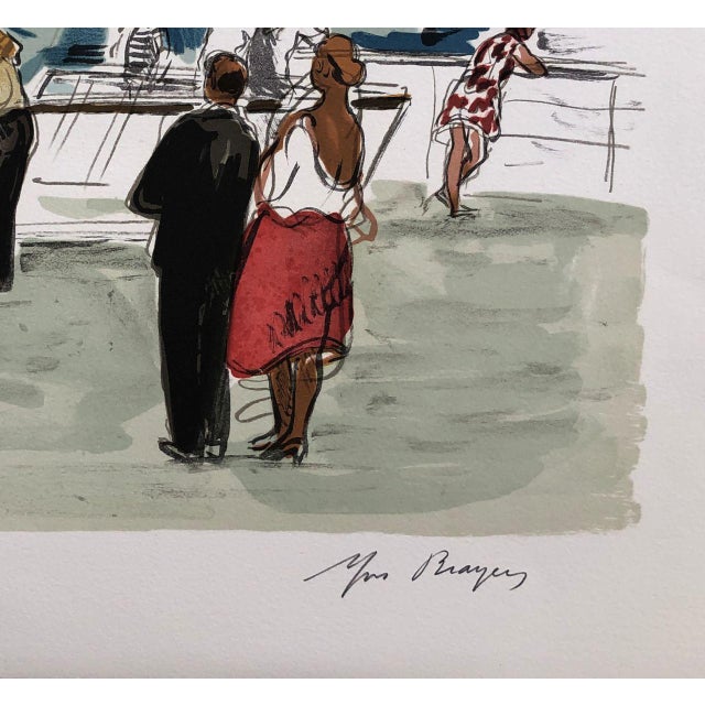 Yves Brayer, The Cornice, Original Signed Lithograph For Sale - Image 4 of 8