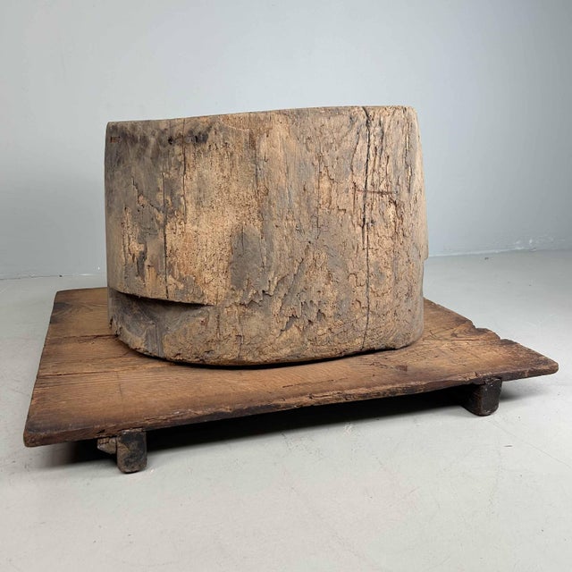 Antique Japanese Rice Mortar, 1890s For Sale - Image 14 of 14