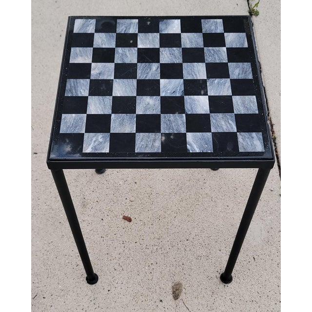 Black and White Marble Game Board With Custom Made Frame Chairish