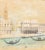 Refined View of Venice, with Palaces and Gondolas, Signed Spilimbergo Lower Right., 1890s, Pastel