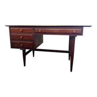 Mid 20th Century Vintage Solid Cherry Willett Writing Desk For Sale