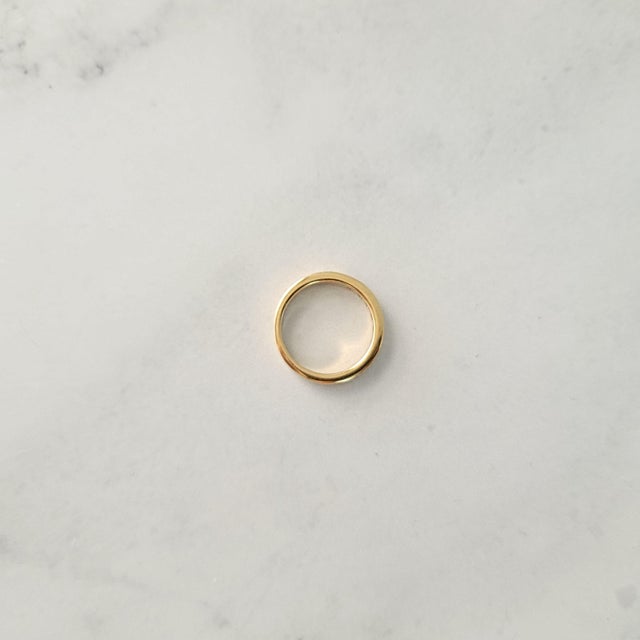 Three Quarter Diamond Wedding Band 3.5MM, Size 7 For Sale - Image 4 of 5