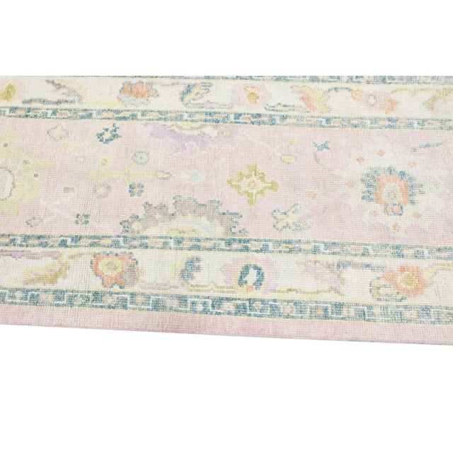 Modern Turkish Oushak Rug 2'10" x 10'7" For Sale - Image 4 of 10