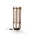 Wood Mid 20th Century Modeline Model 635 Mid Century Sculptured Walnut and Brass Table Lamp For Sale - Image 7 of 7