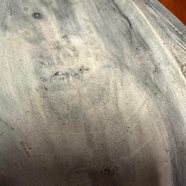 Organic Modern Sculptural Ceramic Driftwood Form Centerpiece Bowl With Red Glaze For Sale - Image 10 of 10