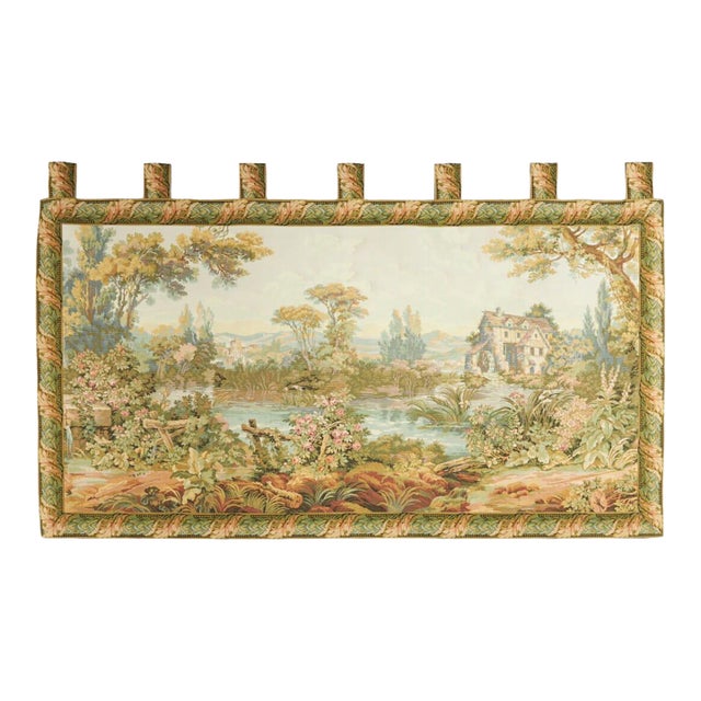 Lakeside Mill Loom Woven Tapestry - (With Loops) 93 X 156 Cm (3′1" × 5′1") - Requires Rod Size 4 For Sale