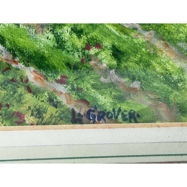 British 20th Century Landscape Oil Painting, Strawberry Pickers Harvesting in West Sussex South Downs For Sale - Image 16 of 18