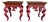 Early 21st Century Hickory Chair Chinoiserie Style Red Lacquered Side Tables – A Pair For Sale