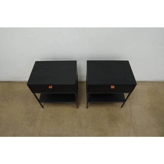 Mid-Century Modern Four Hands Trey Nightstands (Set of 2) For Sale - Image 3 of 15