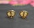 14k Gold Kabana Carved Mother of Pearl Sand Dollar Pierced Post Earrings, A Pair For Sale - Image 9 of 15
