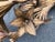 Metal Large Italian Gilt Iron Floral Wall Sconce For Sale - Image 7 of 12
