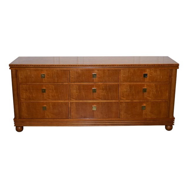 Biedermeier Style White Genesis Bank of Drawers from American Hickory For Sale