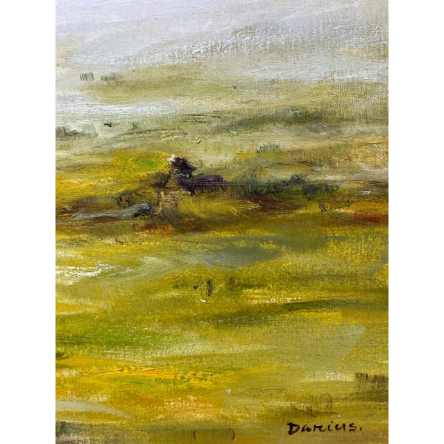 Wood Contemporary Impressionistic Landscape Original Oil Painting For Sale - Image 7 of 12