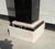 Art Deco Belgian Black Veined Marble and Carrara Marble Column Pied De Stal, 1930s , in Very Good conditions. Designed...