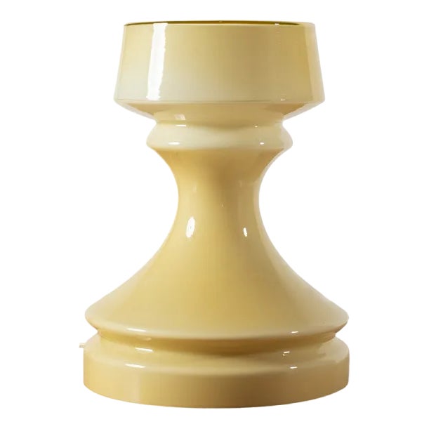 Postmodern Glass Chess Table Lamp by Ivan Jakes, Czechoslovakia, 1970s For Sale