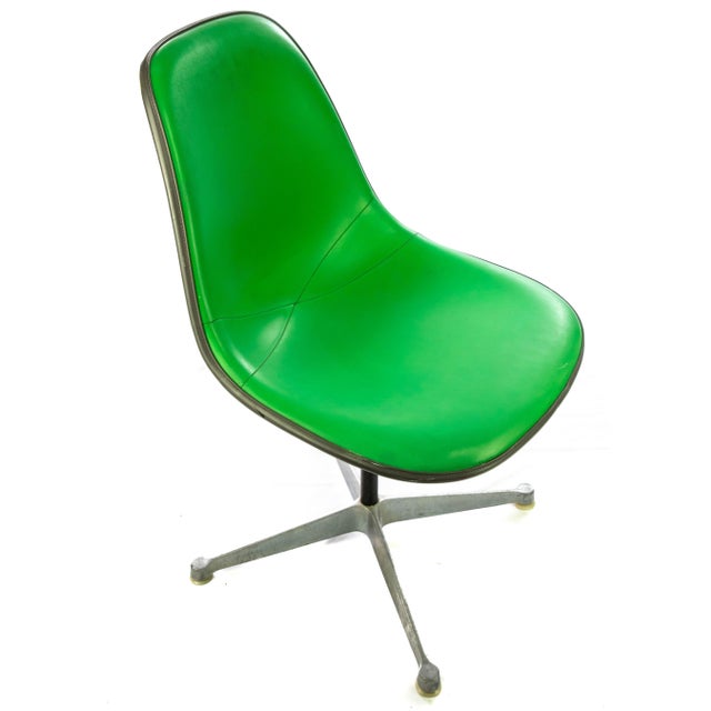 Vintage Mid Century Eames for Herman Miller Bright Green Chairs For Sale - Image 9 of 12