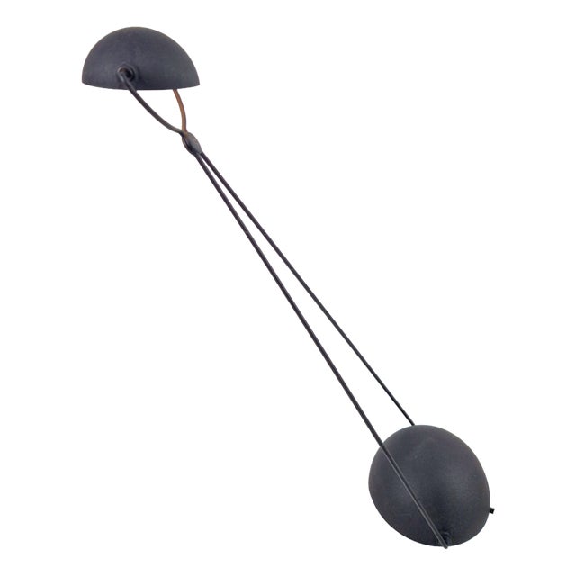 Vintage Black Meridiana Desk Lamp by Paolo Piva for Stefano Cevoli, 1980s For Sale