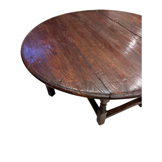 Antique English Oak Drop-Leaf Coffee Table For Sale In New York - Image 6 of 6