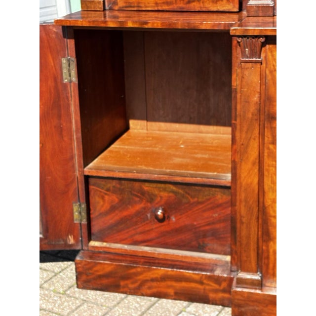 Georgian Mahogany Breakfront Library Bookcase For Sale - Image 16 of 18