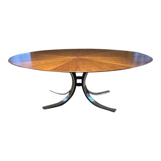 1970s Osvaldo Borsani for Stow Davis Oval Dining Conference Table For Sale