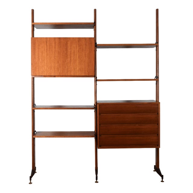 Vintage Open Swedish Bookcase For Sale