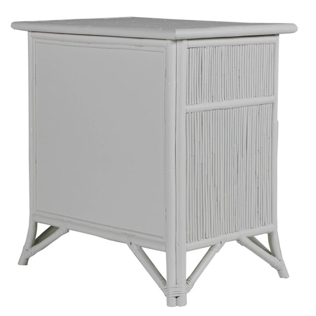 David Francis Aruba One-Drawer Nightstand - Light Gray For Sale - Image 4 of 7